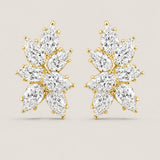 Pear Cluster Earrings (11 TCW)