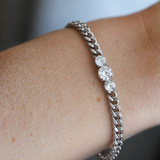 Trilogy Chain Bracelet | Modern Diamond