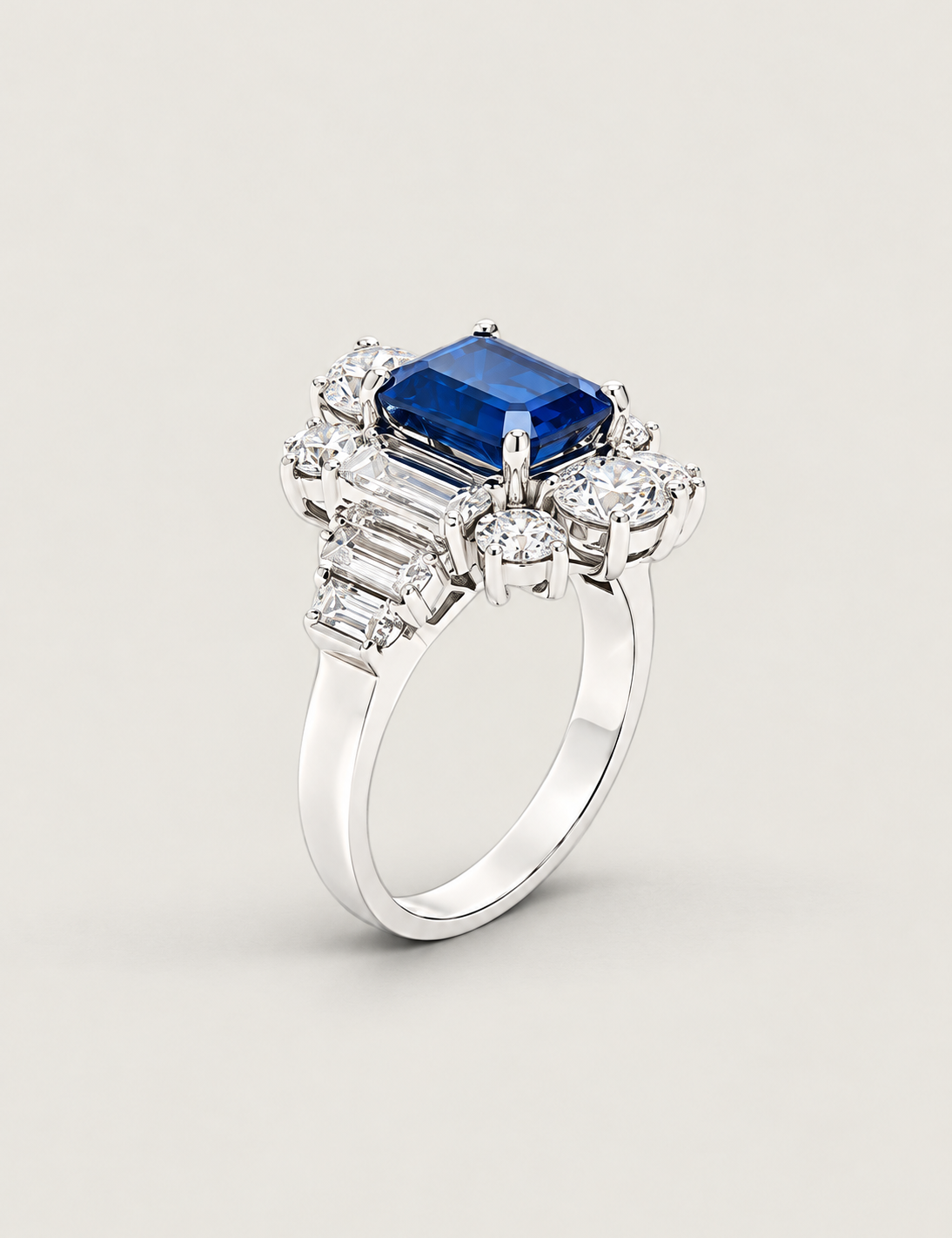 The Sapphire Deco Statement Ring