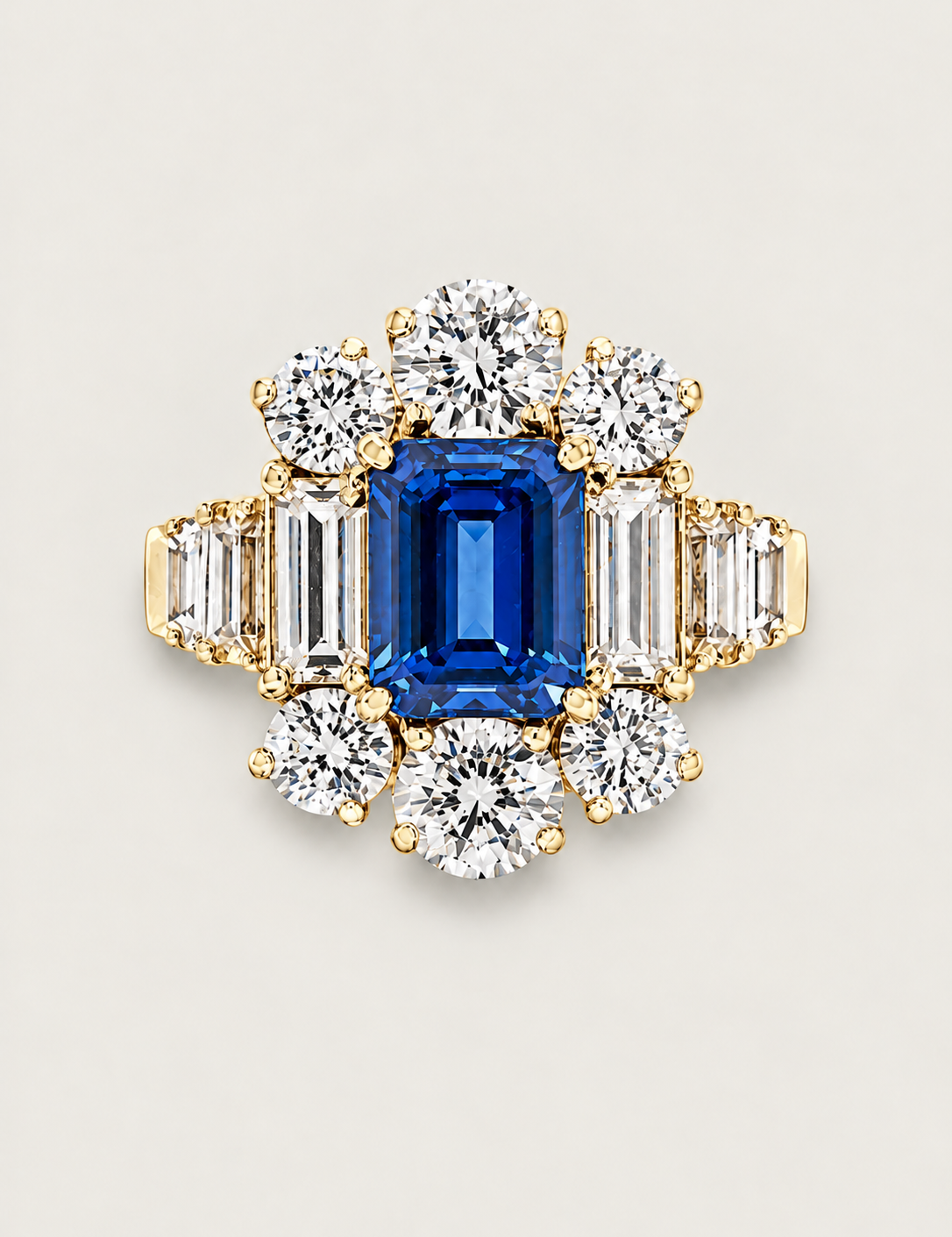The Sapphire Deco Statement Ring
