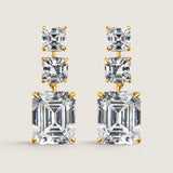 Iconic Asscher and Emerald Drop Earrings (17.6 TCW)