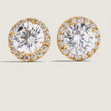 Pave Studs with Vermeil (3 TCW)