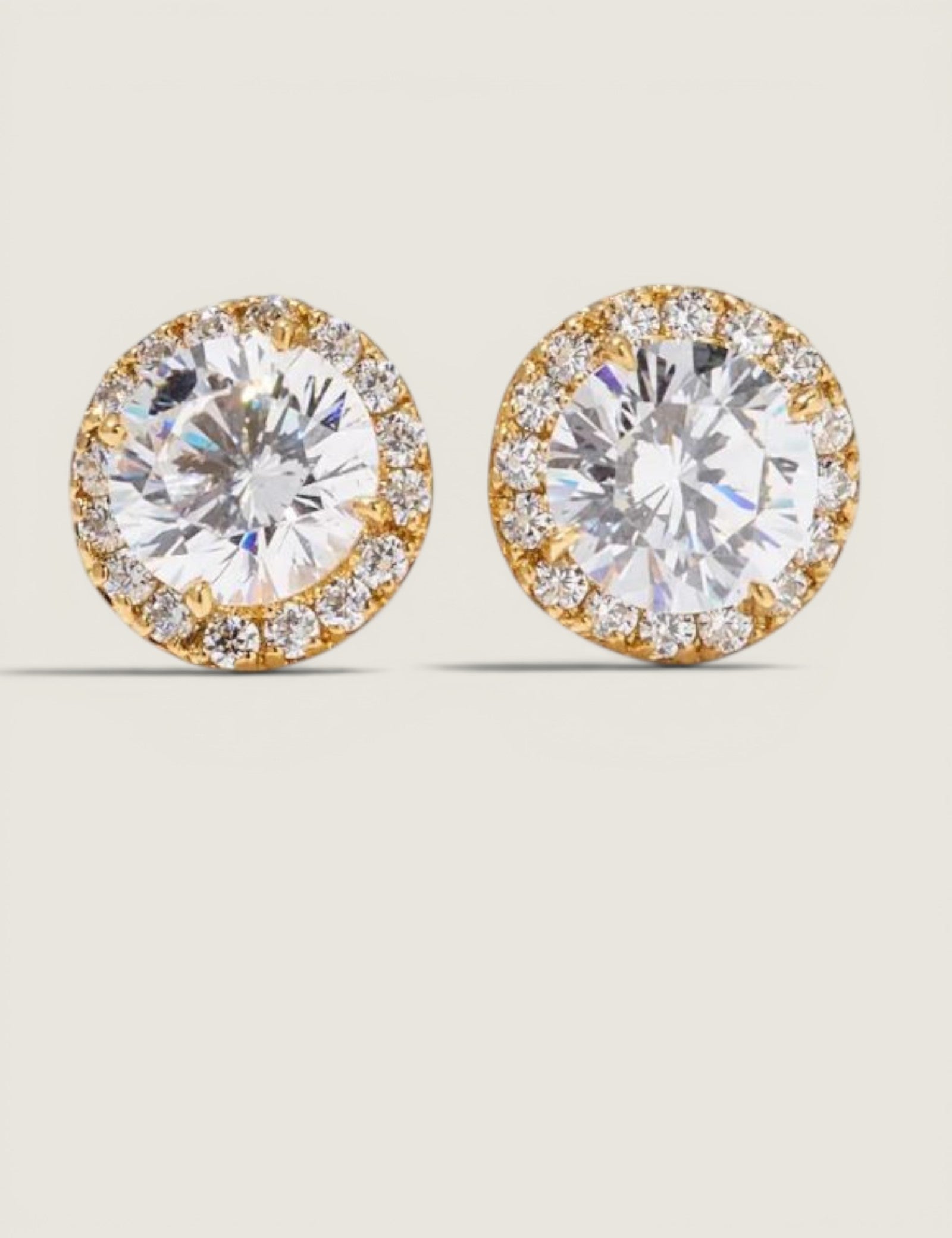 Pave Studs with Vermeil (3 TCW)
