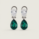 Double Pear Drop Emerald Earrings (11 TCW)