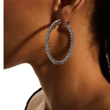 Large Inside/Outside Hoop Earrings (21.6 TCW)