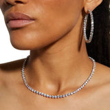 Round Tennis Necklace (4mm)