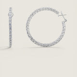 Large Inside/Outside Hoop Earrings (21.6 TCW)
