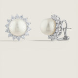 Pearl Halo Earrings
