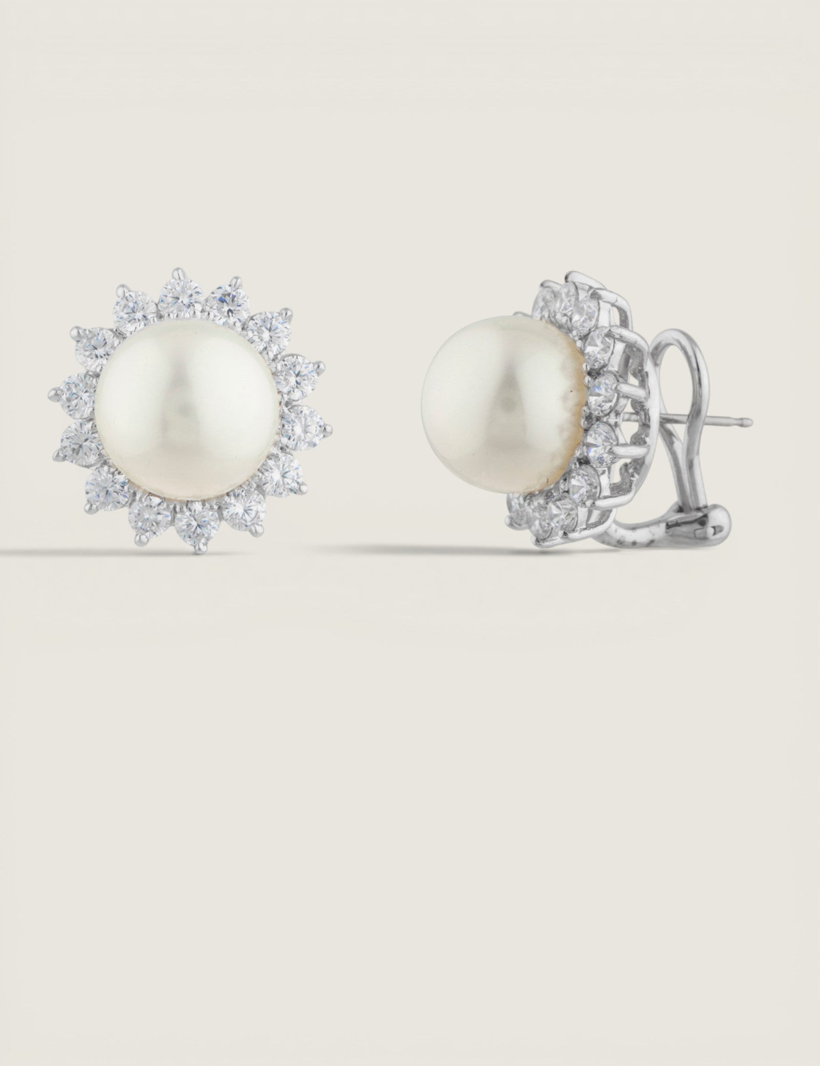 Pearl Halo Earrings