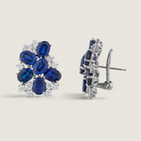 CLUSTER EARRING OF OVALS AND ROUNDS - EF1479/SAP/CZ