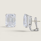Emerald Clip Studs with Vermeil (30 TCW)