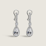 Pear with Pave Drop Earring - Fantasia by DeSerio