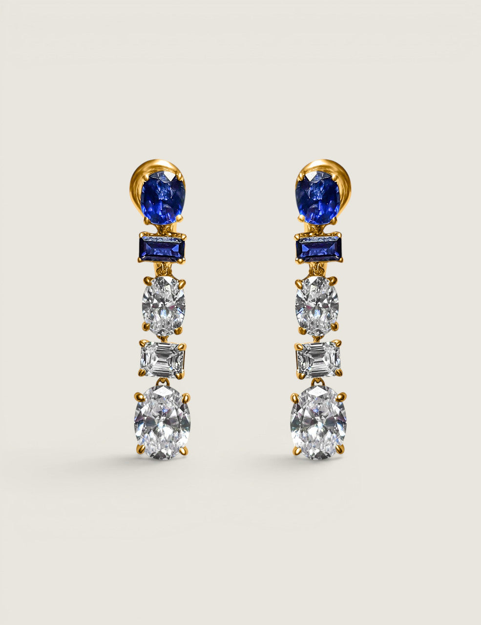 Crescendo Sapphire Drop Earrings