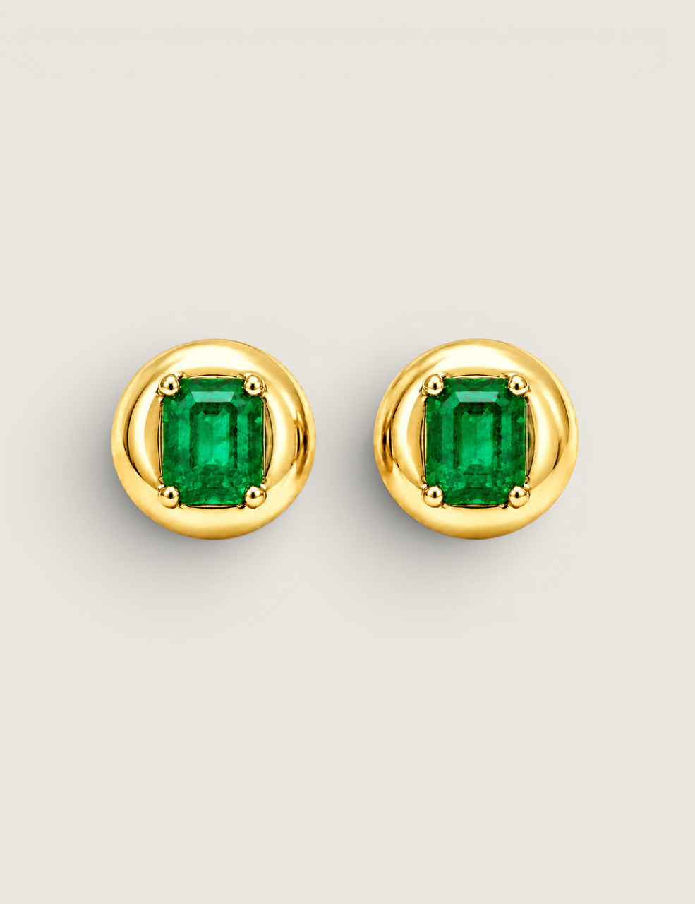 The Meridian Stud Emerald Earrings