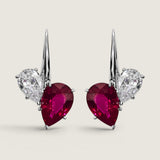 Cherry Drop Ruby Earrings