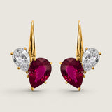 Cherry Drop Ruby Earrings