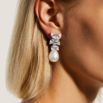 Marquise Flower with Pearl Drop (10.5 TCW) - Fantasia by DeSerio