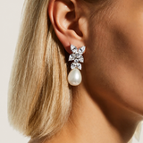Marquise Flower with Pearl Drop (10.5 TCW) - Fantasia by DeSerio