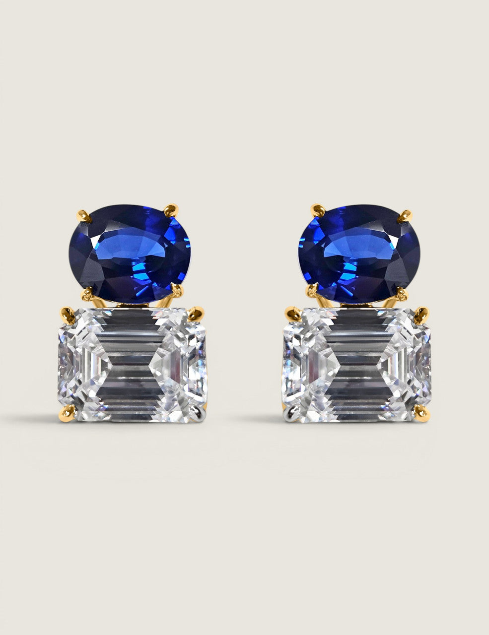 The Ascend Sapphire Grand Double Drop Earrings