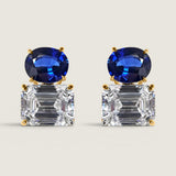 The Ascend Sapphire Grand Double Drop Earrings