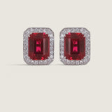 8 CT EMERALD CUT WITH PAVE - EF802OMG/RUBY/CZ