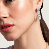 Emerald-Cut Hoop Earrings (20TCW)