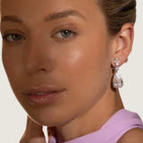 Pear and Round Drop Earrings (10 TCW)