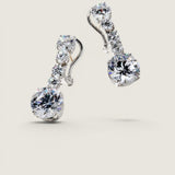 ROUND 6 STONE 4CT DROP EARR - EF920/CZ