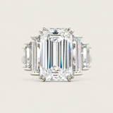 Emerald Cut Step Baguette Ring (9.5 TCW)