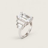Emerald Cut Step Baguette Ring (9.5 TCW)