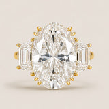 17.5  X 12.5 OVAL RING WITH TRAPAZOID SIDES F1203-CZ-14K