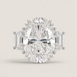 17.5  X 12.5 OVAL RING WITH TRAPAZOID SIDES F1203-CZ-14K
