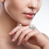 15MM PEARL WITH STONES AROUND