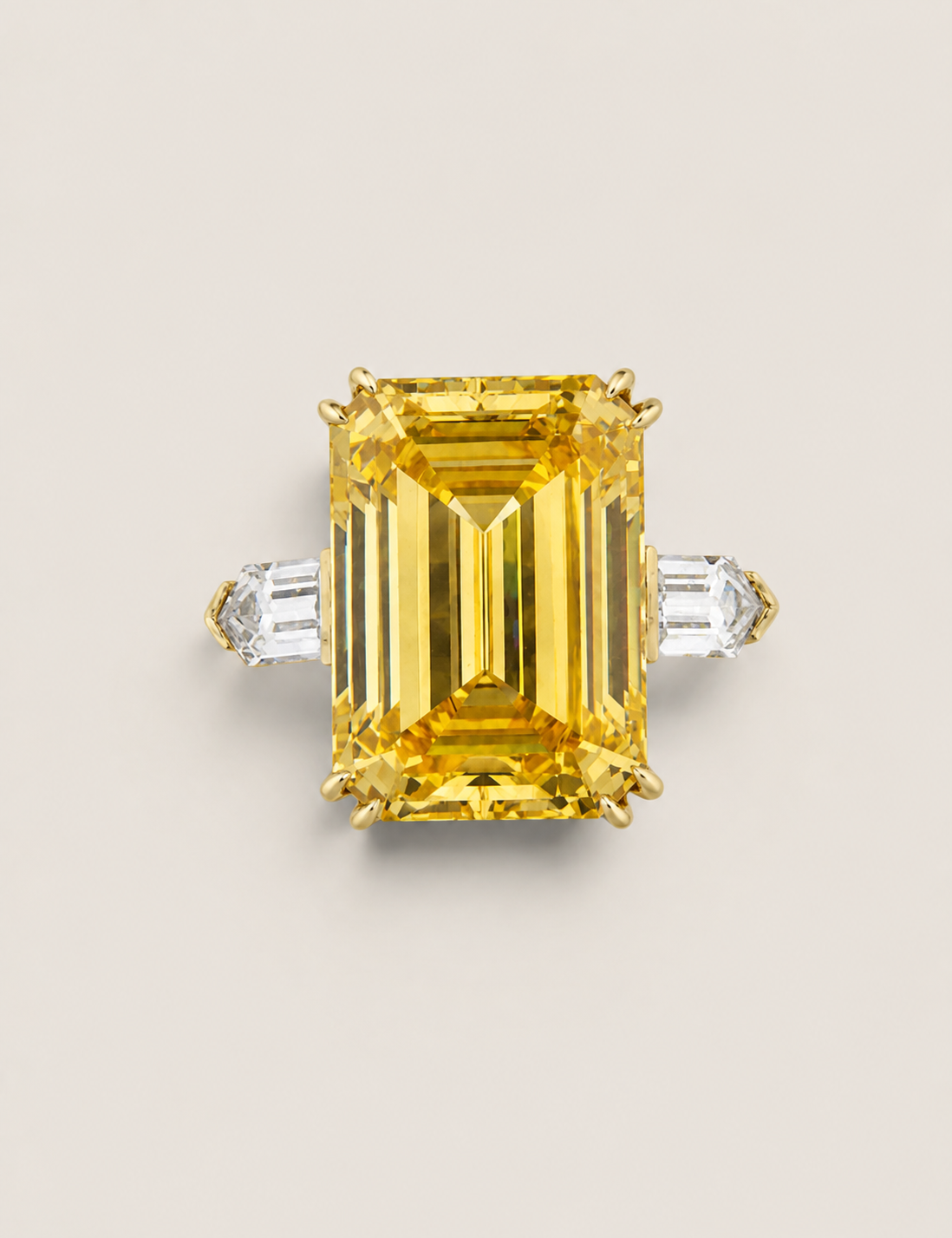 Canary Emerald-Cut Statement Ring