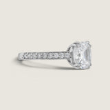 Cushion Center with Pave Shank Detail (2.5 TCW)