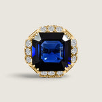 XL Sapphire Cocktail Ring - Fantasia by DeSerio