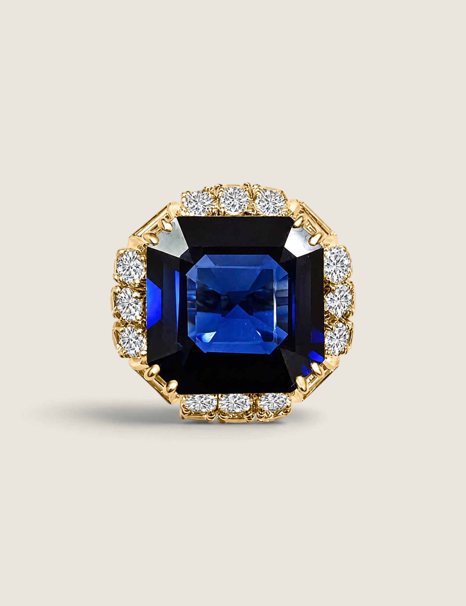 XL Sapphire Cocktail Ring - Fantasia by DeSerio
