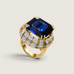 XL Sapphire Cocktail Ring - Fantasia by DeSerio