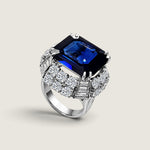 XL Sapphire Cocktail Ring - Fantasia by DeSerio