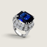 XL Sapphire Cocktail Ring - Fantasia by DeSerio