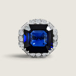XL Sapphire Cocktail Ring - Fantasia by DeSerio