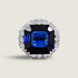 XL Sapphire Cocktail Ring - Fantasia by DeSerio