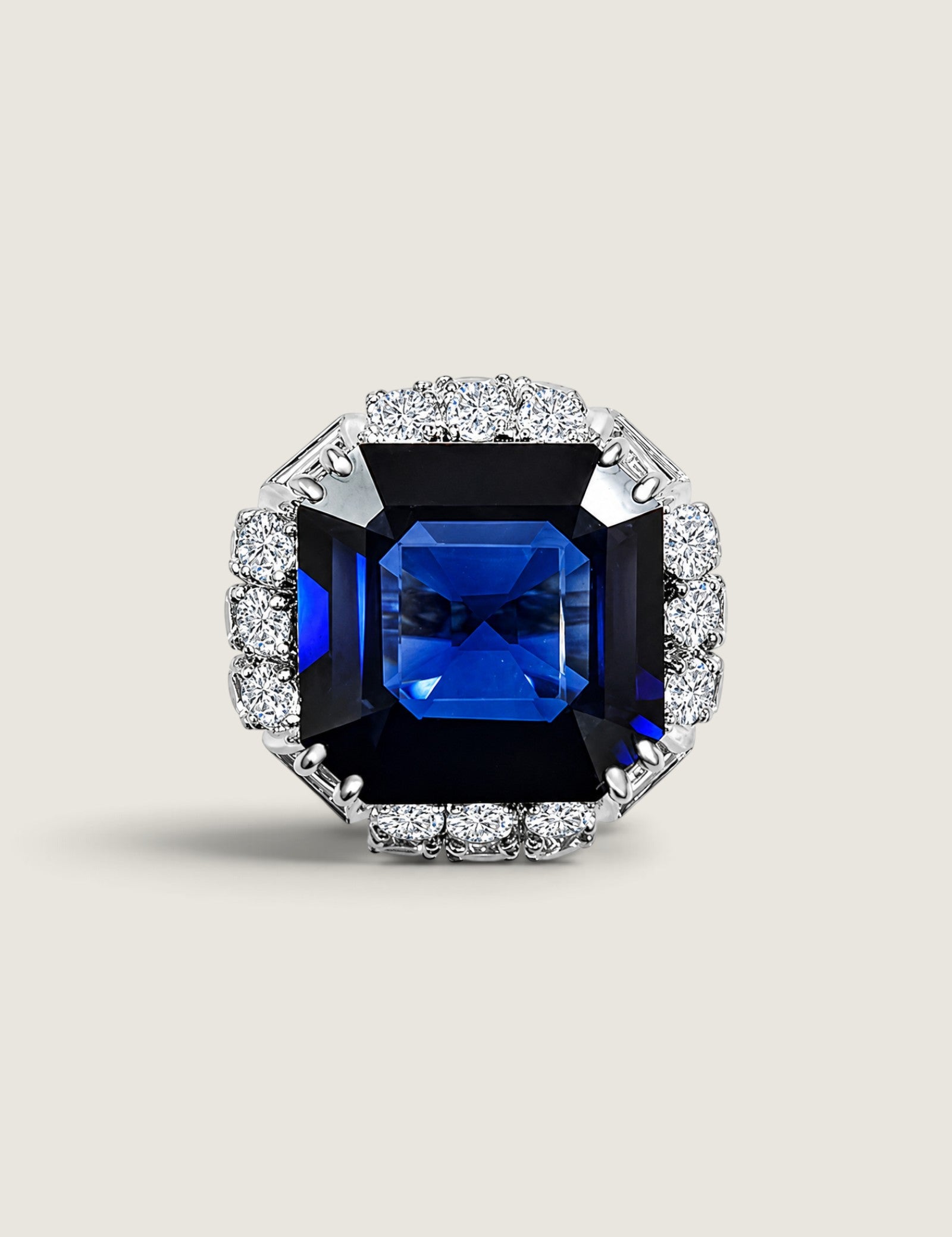 XL Sapphire Cocktail Ring - Fantasia by DeSerio