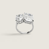 Toi et Moi Oval & Emerald Cut Ring (10.5 TCW)