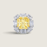 8ct Cushion Canary Cut Ring (12 TCW)