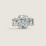 7 Carat Cushion Cut with 2 Carat Cushion Cut Sides