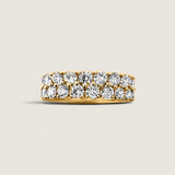 Dazzling Double Row Eternity Band