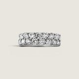 Dazzling Double Row Eternity Band