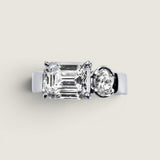 The Duet Ring  | Modern Diamond