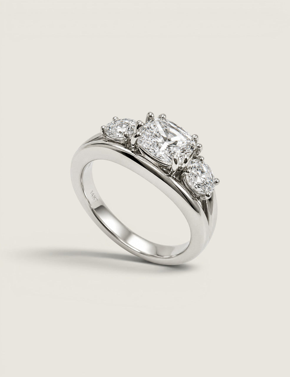 The Concord Three-Stone Ring